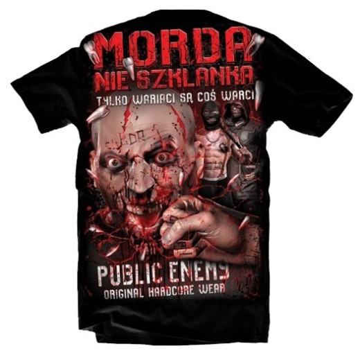 Koszulka T-shirt "Morda nie szklanka" odzież uliczna
