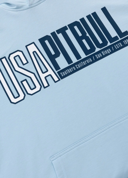 PIT BULL "USA" Men's Hoodie - Blue