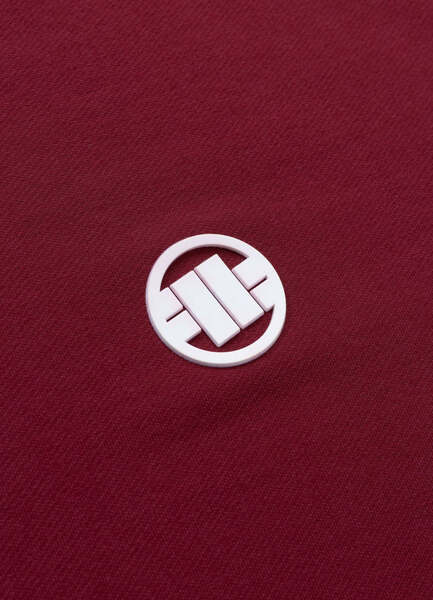 Bluza rozpinana z kapturem PIT BULL "SMALL LOGO NUGGET" - bordowy