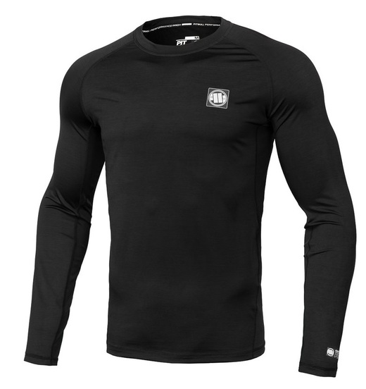 Rashguard PIT BULL longsleeve Performance &quot;Small Logo&quot; - black