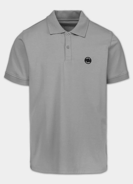 PIT BULL Jersey 210 "Logo" Polo Shirt - Gray