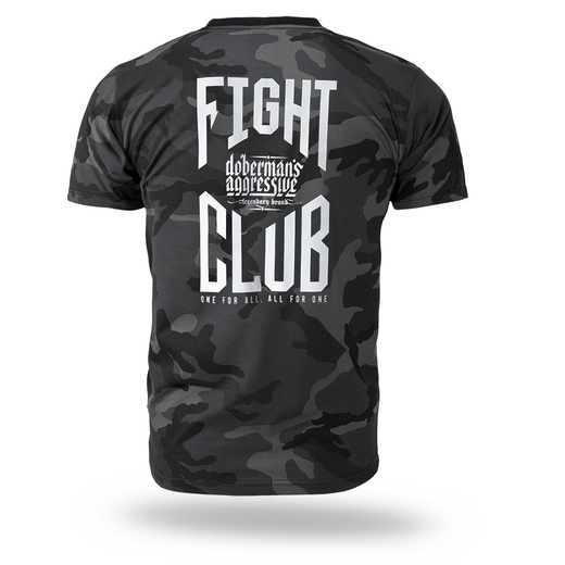 Koszulka T-shirt Dobermans Aggressive "FIGHT CLUB TS423" - camo szary