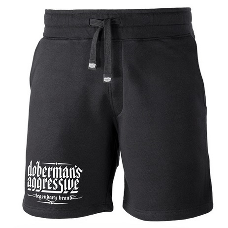 Spodenki bawełniane Doberman’s Aggressive ''Small Logo'' SP316A - czarne