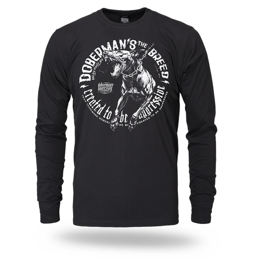 Longsleeve Dobermans Aggressive "THE BREED LS373" - czarny