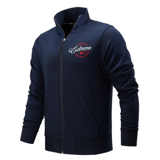 Extreme Hobby "CLUSTER" Zip-Up Sweatshirt - Navy Blue