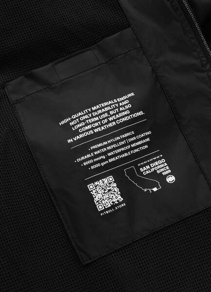 Kurtka przejściowa PIT BULL "Athletic Logo II" - czarna