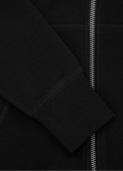 Bluza rozpinana PIT BULL "Pique Logo" - czarna
