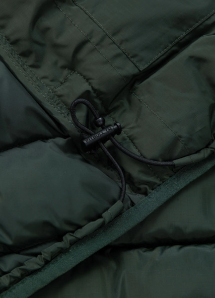 PIT BULL "SEACOAST III" quilted winter jacket with hood - dark green