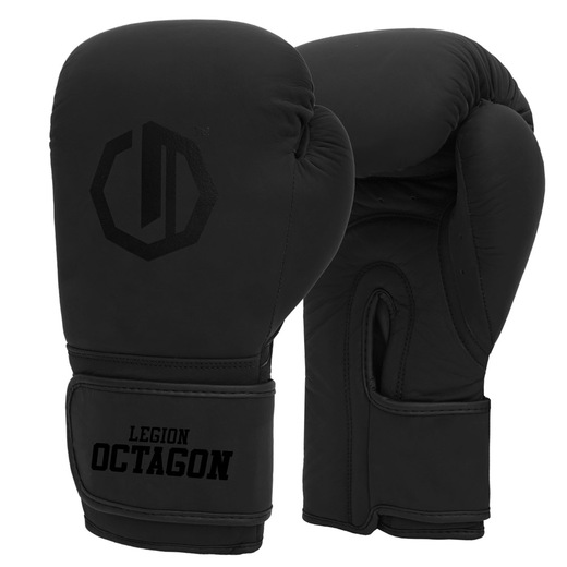 Legion Octagon Authority Boxing Gloves Black/Black