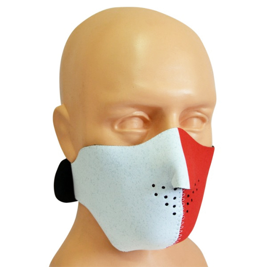 Extreme Adrenaline &quot;White / Red&quot; neoprene mask - Short