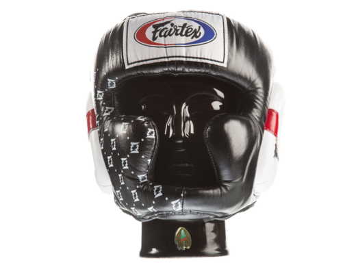 Head protection boxing sparring helmet FAIRTEX HG10 (black) "Super Sparring" "K"
