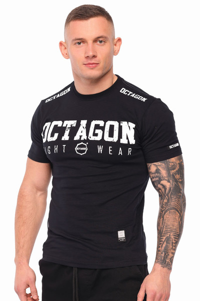 Koszulka T-shirt Octagon Fight Wear OCTAGON - czarny