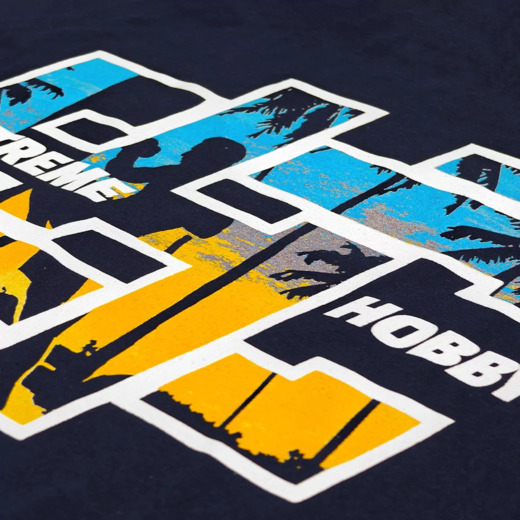 Koszulka T-shirt męski Extreme Hobby "HASHTAG HEAT" - granatowy