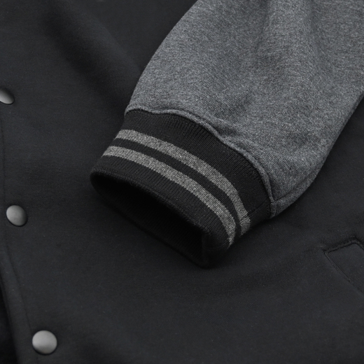 Sweat jacket baseball "Est. 2003" - black/graphite