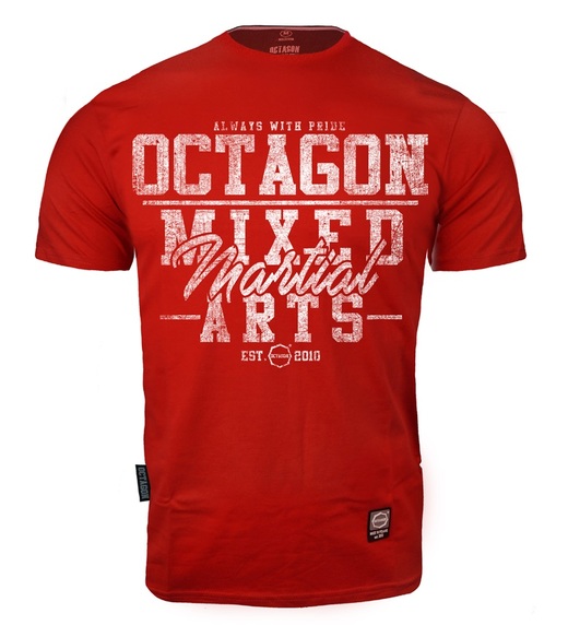 Octagon T-shirt &quot;Mixed Martial Arts&quot; - red