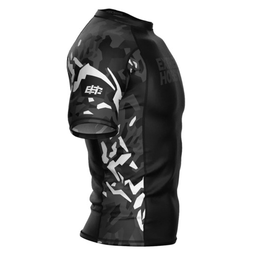 Short sleeve rashguard Extreme Hobby | BLACK PANTHER - czarny/biały