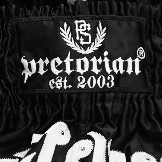 Muay Thai Shorts Pretorian "Elite" - black/white