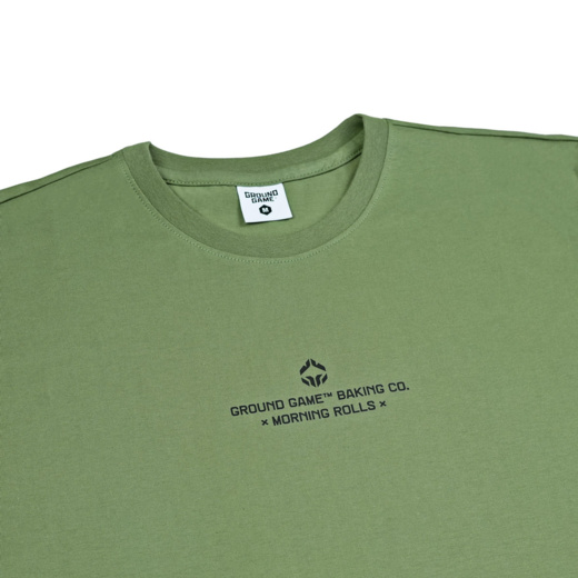 Koszulka T-shirt Oversize Ground Game "GG Bakery" - khaki