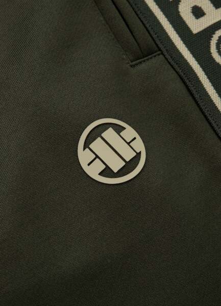 PIT BULL &quot;TAPE LOGO&quot; sweatpants - dark green