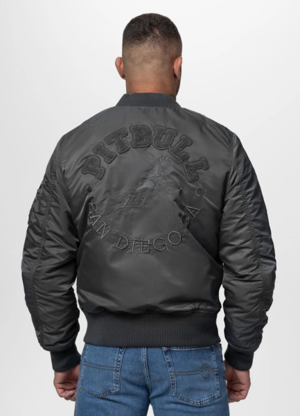PIT BULL "HACKET" transitional bomber jacket - graphite