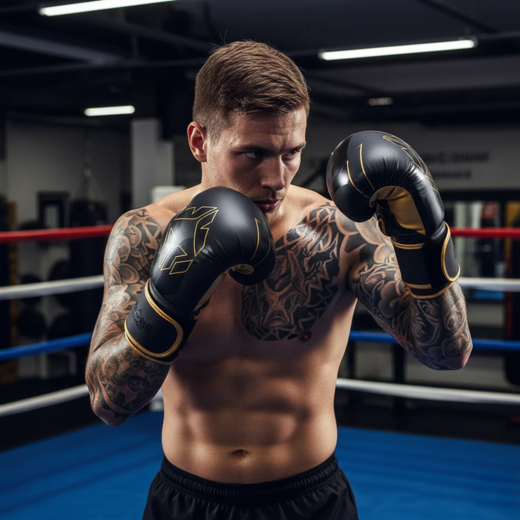 Logo 3.0 Gold Boxing Gloves