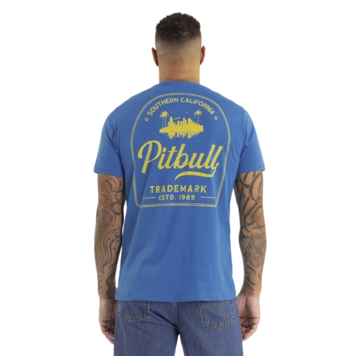 Koszulka męska Pit Bull Ultra Light SO CAL - niebieski