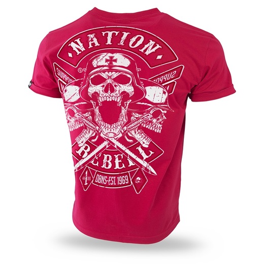 Dobermans Aggressive T-shirt &quot;Nation Rebell TS184&quot; - red