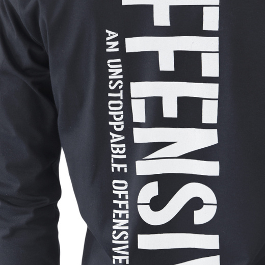 Longsleeve Dobermans Aggressive "AN UNSTOPPABLE OFFENSIVE INFINITE " LS264" - granatowy