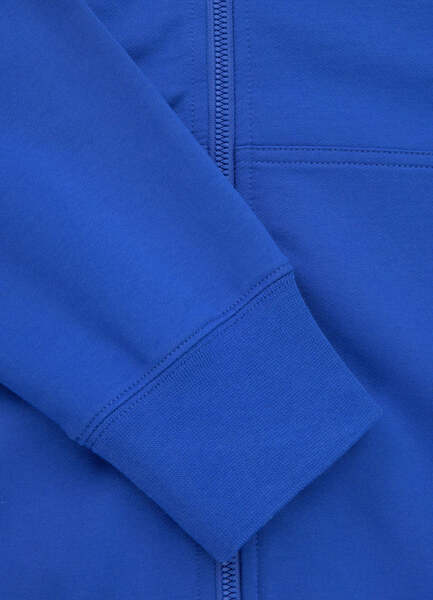 Bluza rozpinana z kapturem PIT BULL "SMALL LOGO NUGGET" - niebieski