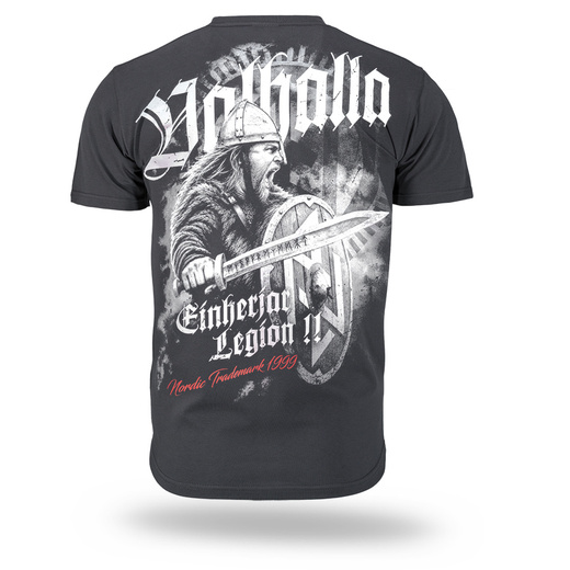 Koszulka T-shirt Dobermans Aggressive "EINHERJAR LEGION TS421" - grafitowa