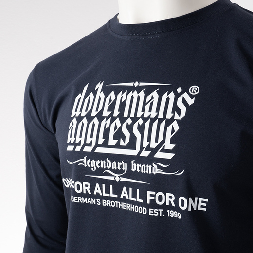 Longsleeve Dobermans Aggressive "LEGANCY" LS403 - navy blue