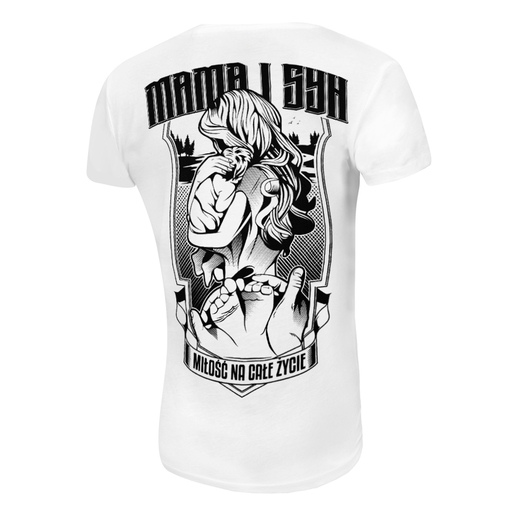 Women&#39;s T-shirt &quot;Mother and Son&quot; - white