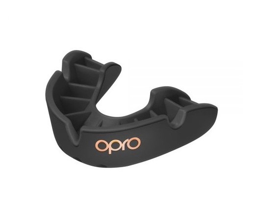 Opro Bronze Mouthguard - Black