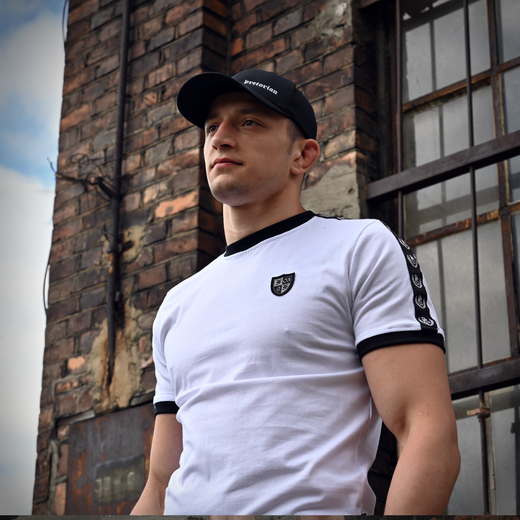 Koszulka Pretorian "Stripe" - biała