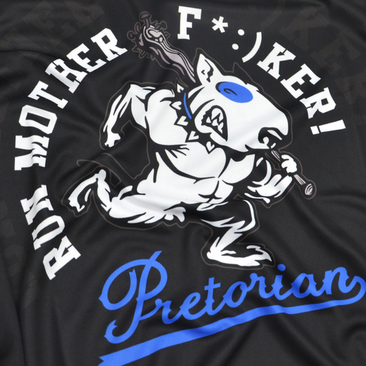 Koszulka sportowa MESH short sleeve Pretorian "Run motherf*:)ker!"