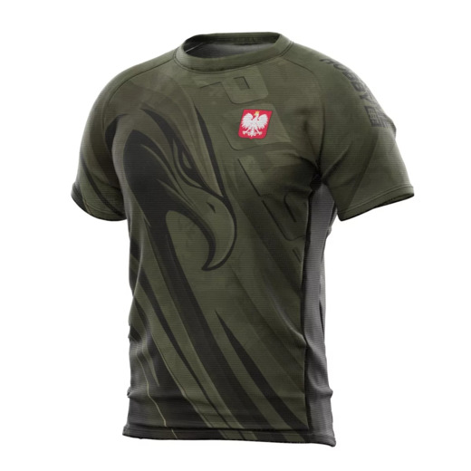 Koszulka techniczna Extreme Hobby | POLSKA ULTIMATE - khaki