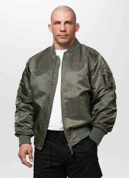 Kurtka bomberka przejściowa PIT BULL "MA-1 AKRON" - oliwkowy