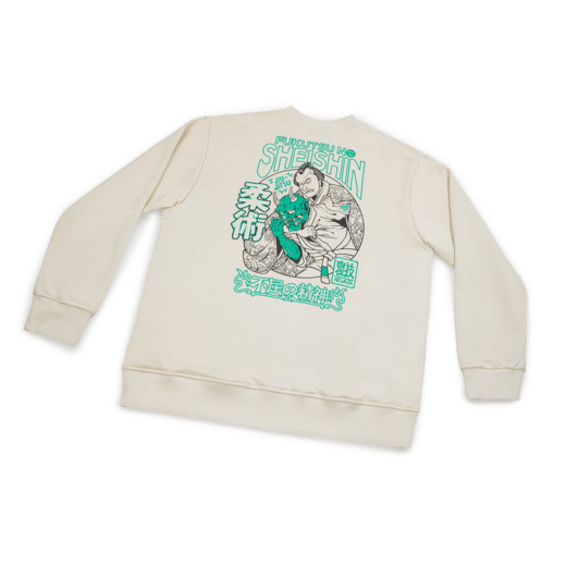 Bluza bez kaptura Crewneck Ground Game "Fukutsu" - beżowy