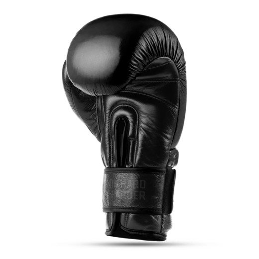 Warrior BLACK Genuine Leather Bushido Boxing Gloves