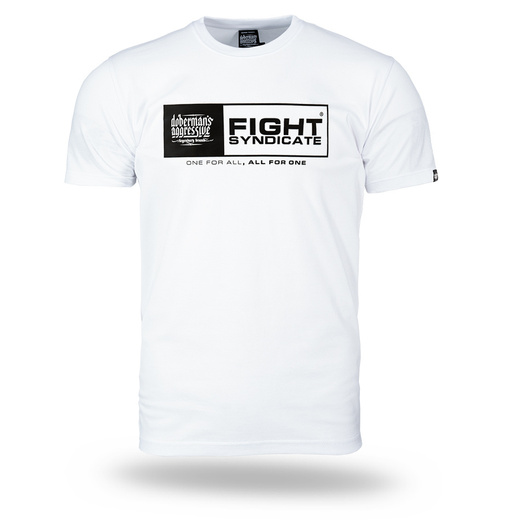 Koszulka T-shirt Dobermans Aggressive "FIGHT SYNDICATE TS420" - biała