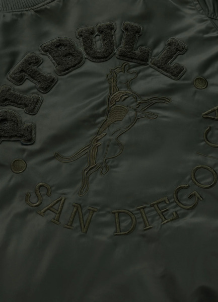 PIT BULL "HACKET" transitional bomber jacket - dark green