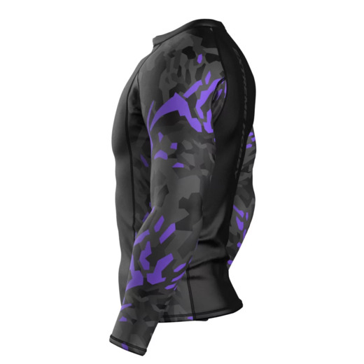 Longsleeve rashguard Extreme Hobby | Black Panther - czarny/fioletowy