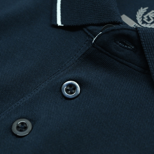 Koszulka polo Pretorian Line "Old Rules" 3D - granatowa