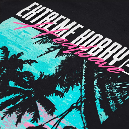 Koszulka T-shirt męski Extreme Hobby "HEATWAVE" - czarny