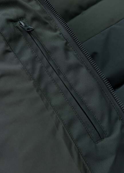 Kurtka zimowa pikowana z kapturem PIT BULL "PATTON" - ciemny zielony