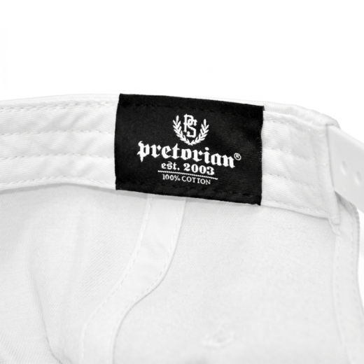 Pretorian "PS 3D Black" Cap - White