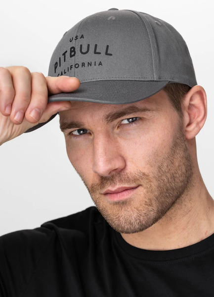 PIT BULL "USA CAL" Snapback Cap - Graphite