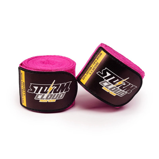StormCloud HWX-R PREMIUM boxing bandage wraps 4.5 m - pink