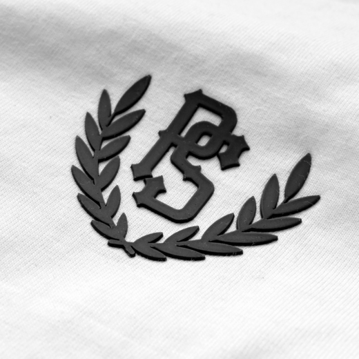 Koszulka polo Pretorian Line "PS 3D black" - biała