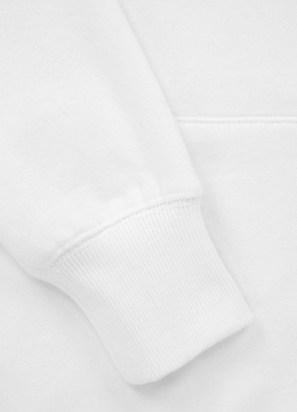 Bluza damska z kapturem PIT BULL "Hilltop" - biała